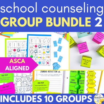 Preview of Group Curriculum BUNDLE II 10 Counseling Small Groups