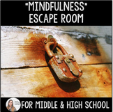 School Counseling "Mindfulness" Escape Room Activity for M