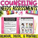 School Counseling Needs Assessments Digital Google Forms™  