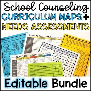 Preview of School Counseling Needs Assessments and Curriculum Maps