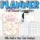 School Counseling Planner - Daily Time Task Analysis 