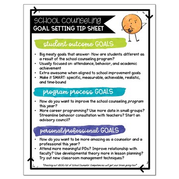 School Counseling Program Goals FREEBIE Printable by The Responsive