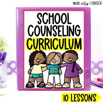 Preview of School Counseling SEL Curriculum 10 Classroom Guidance Lessons #1