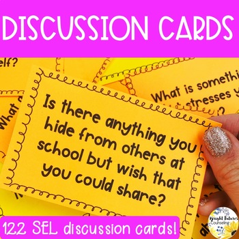 Preview of School Counseling SEL Discussion Cards