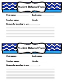 School Counseling Student Referral Form - EDITABLE!