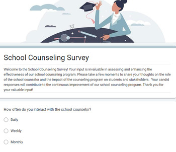 Preview of School Counseling Survey- For Staff