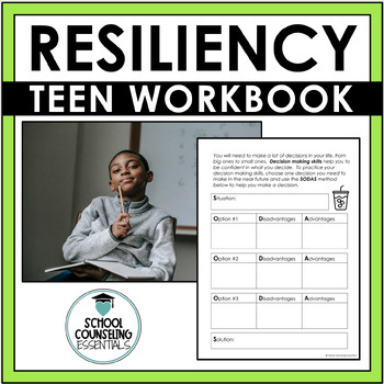 Preview of Resiliency Workbook for Teens - Grit - 20 pages - Google Slides option