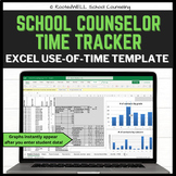 School Counselor Time Tracker, Use of Time, Contact and MT