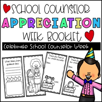 Preview of School Counselor Appreciation Week Booklet