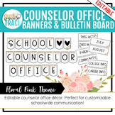 School Counselor Bulletin Board & Banners [EDITABLE] - Pin