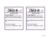 School Counselor Check-In Printable Form