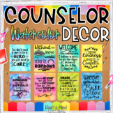 School Counselor Classroom Office Decor Set Watercolor