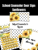 School Counselor Door Signs: Sunflowers