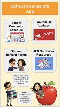 Preview of School Counselor Forms, Posters, and App!
