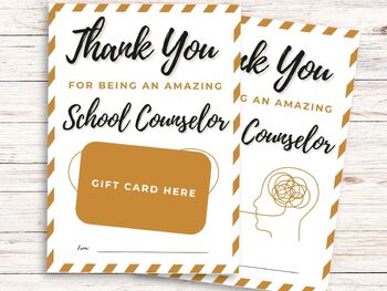 Preview of School Counselor Gift Card Holder, Counselor Appreciation Week Gift End of Year