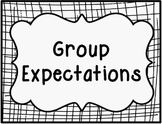 School Counselor Group Expectations SIgns [Blac k &White]