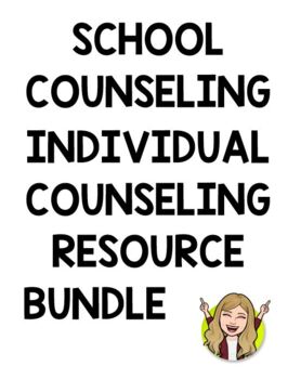 Preview of School Counselor Individual Counseling Bundle