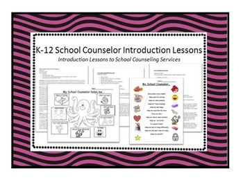 Preview of School Counselor Introduction Lessons K-12