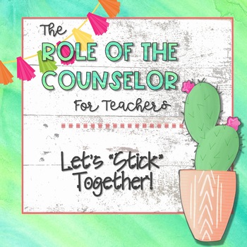 Preview of Role of the School Counselor with Script - Beginning of the Year Activity