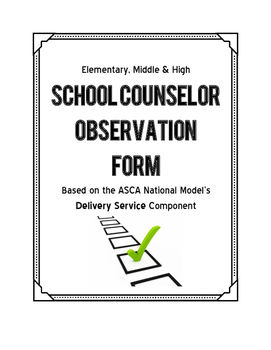 Preview of School Counselor Observation