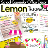 School Counselor Office Decor - Lemon Themed Bulletin Boar
