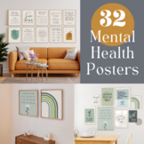 School Counselor Office Decor Posters Therapy Counseling B