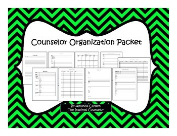 Preview of School Counselor Organization Packet