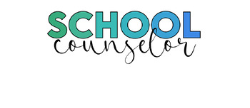 Preview of School Counselor PNG file graphic (transparent background)