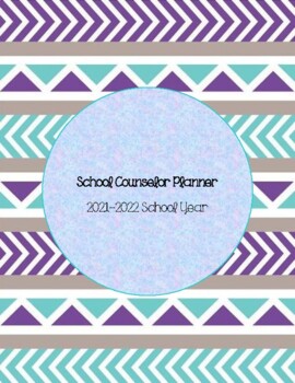 Preview of School Counselor Planner 2021-2022 School Year