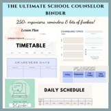 School Counselor Planner & Binder 2023- Editable/Undated-F