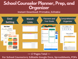 School Counselor Planner, Prep, Organizer | Calendars, Pla