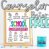 School Counselor Posters FREEBIE