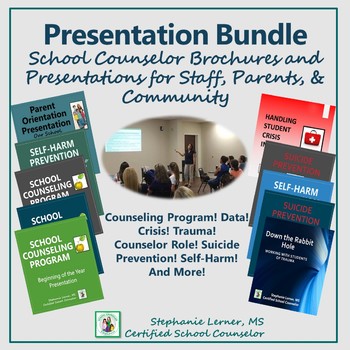 Preview of School Counselor Presentation Bundle