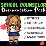 School Counselor Documentation Pack