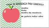 School Counselor Self-referral form in Spanish