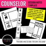 School Counselor Session Notes Template