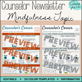 School Counselor's Corner Newsletter: Mindfulness Topic