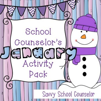Preview of School Counselor's January Activity Pack 