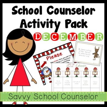 Preview of School Counselor's December Activity Pack