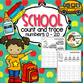 School Count and Trace Numbers 0 -20 (practice pages)