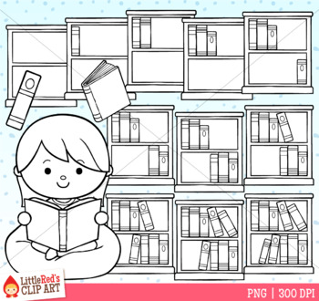 school librarian clipart black and white