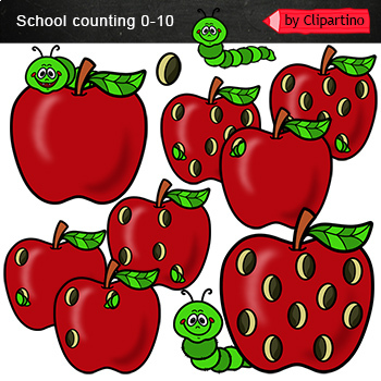 apple worm clipart