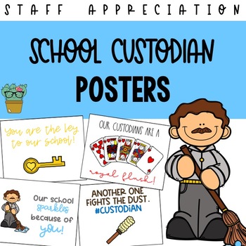 Preview of School Custodian Appreciation Posters