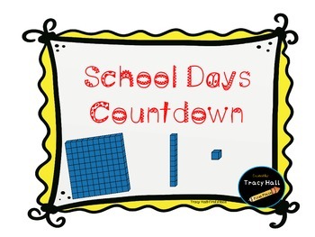 Preview of School Days Countdown With Place Value Sticks Calendar Activity