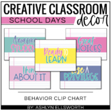 School Days Editable Clip Chart | Bright Pastel Classroom 