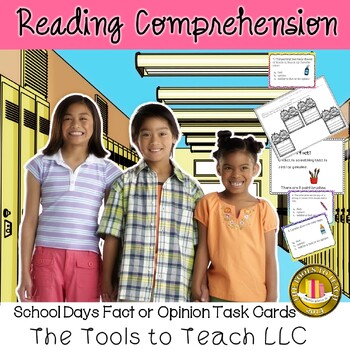 Preview of Back to School Fact or Opinion Literacy Task Cards No Prep