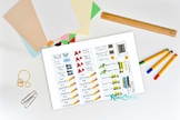 School Days Planner Printable Sticker Sheet