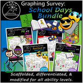 School Days Surveys Bundle | Graphing Survey | Comparison 