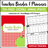 Apple Teacher Binder and Planner