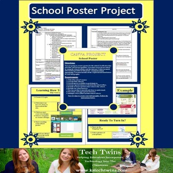 Preview of School Digital Poster- Canva